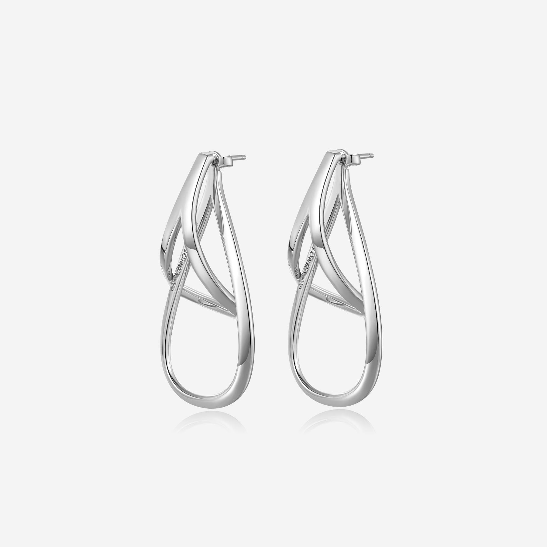 Pianegonda Double dangle earrings - TECUM - 925‰ Sterling silver
