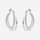 Pianegonda Double hoop earrings - TECUM - 925‰ Sterling silver