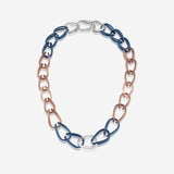 Pianegonda Modular long chain necklace - TECUM - 925‰ Sterling silver, Bronze