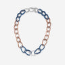 Pianegonda Modular long chain necklace - TECUM - 925‰ Sterling silver, Bronze