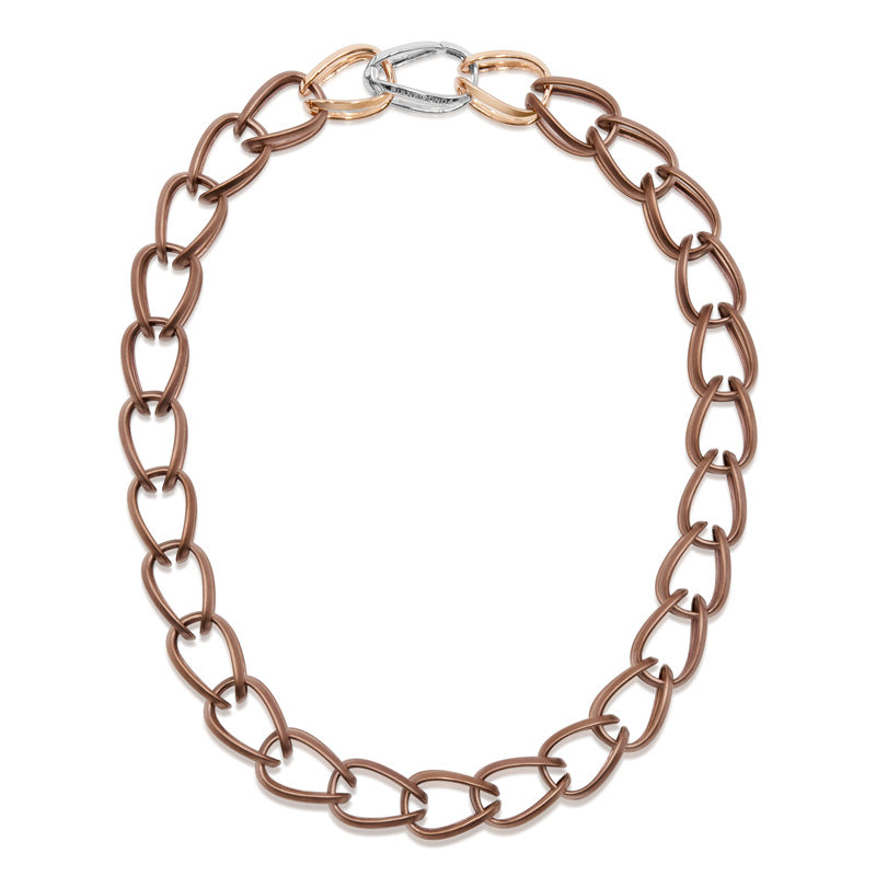 Pianegonda Short chain necklace - TECUM - 925‰ Sterling silver, Bronze