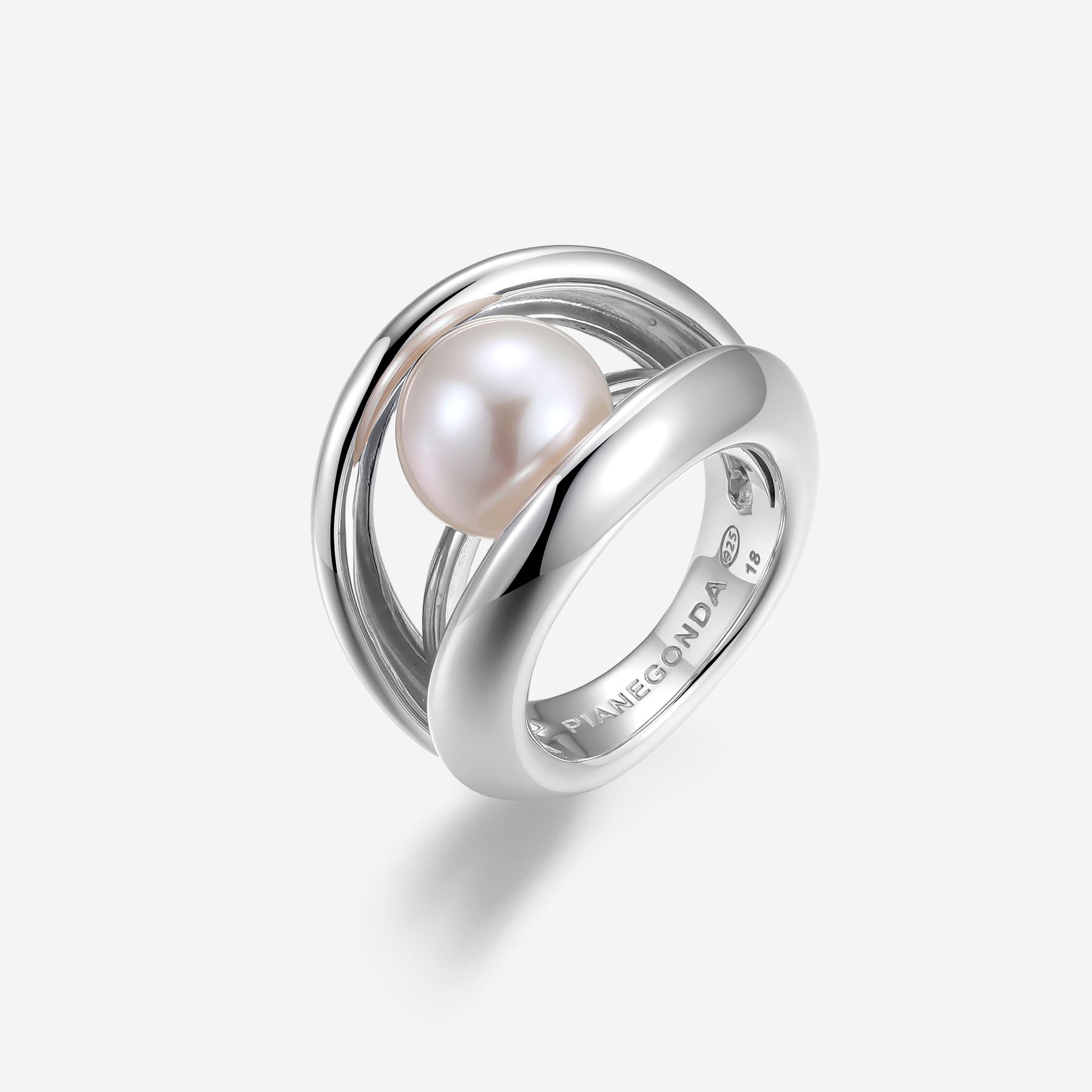 Pianegonda Double band ring - TECUM - 925‰ Sterling silver