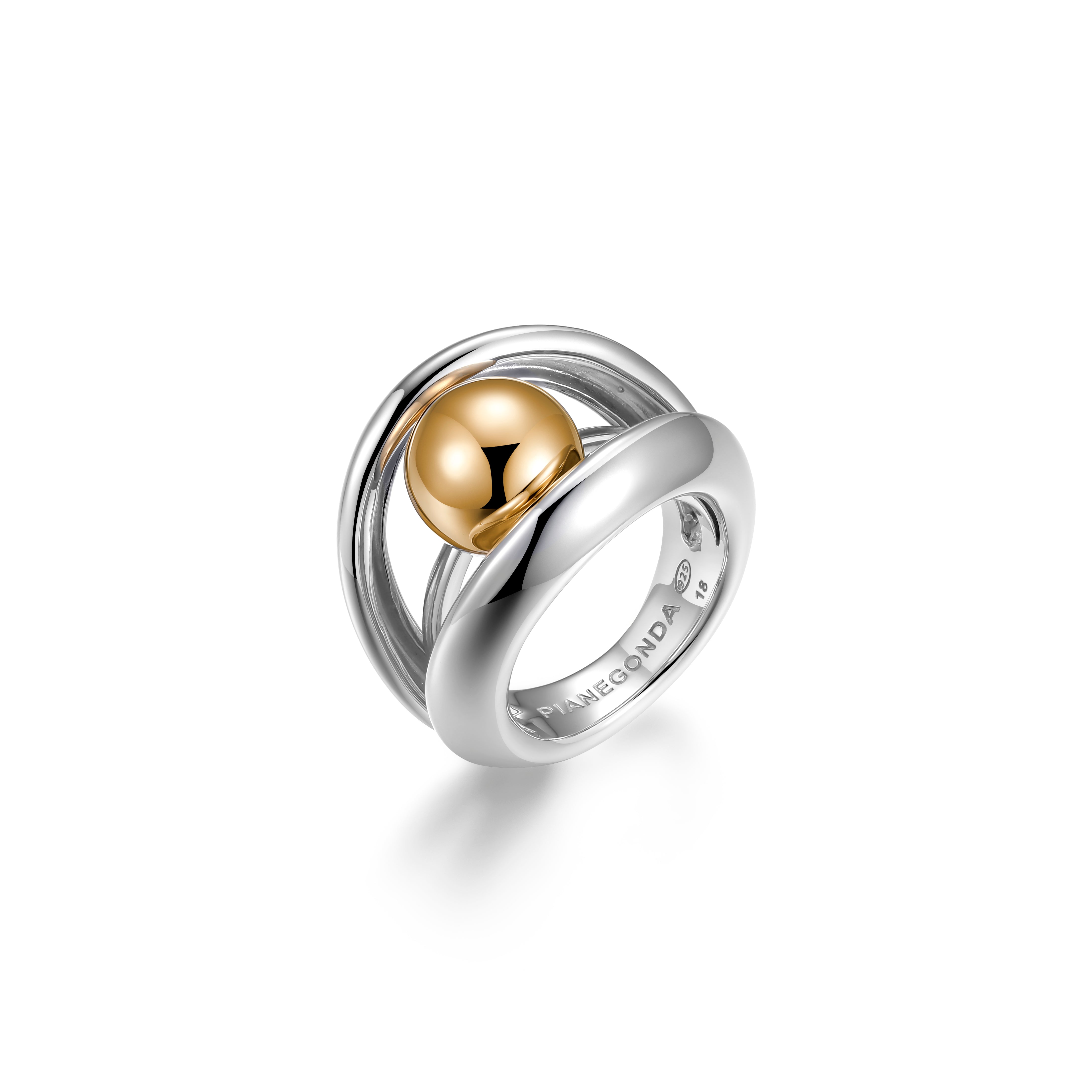 Pianegonda Double band ring - View 4