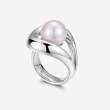 Pianegonda Ring with pearl - TECUM - 925‰ Sterling silver