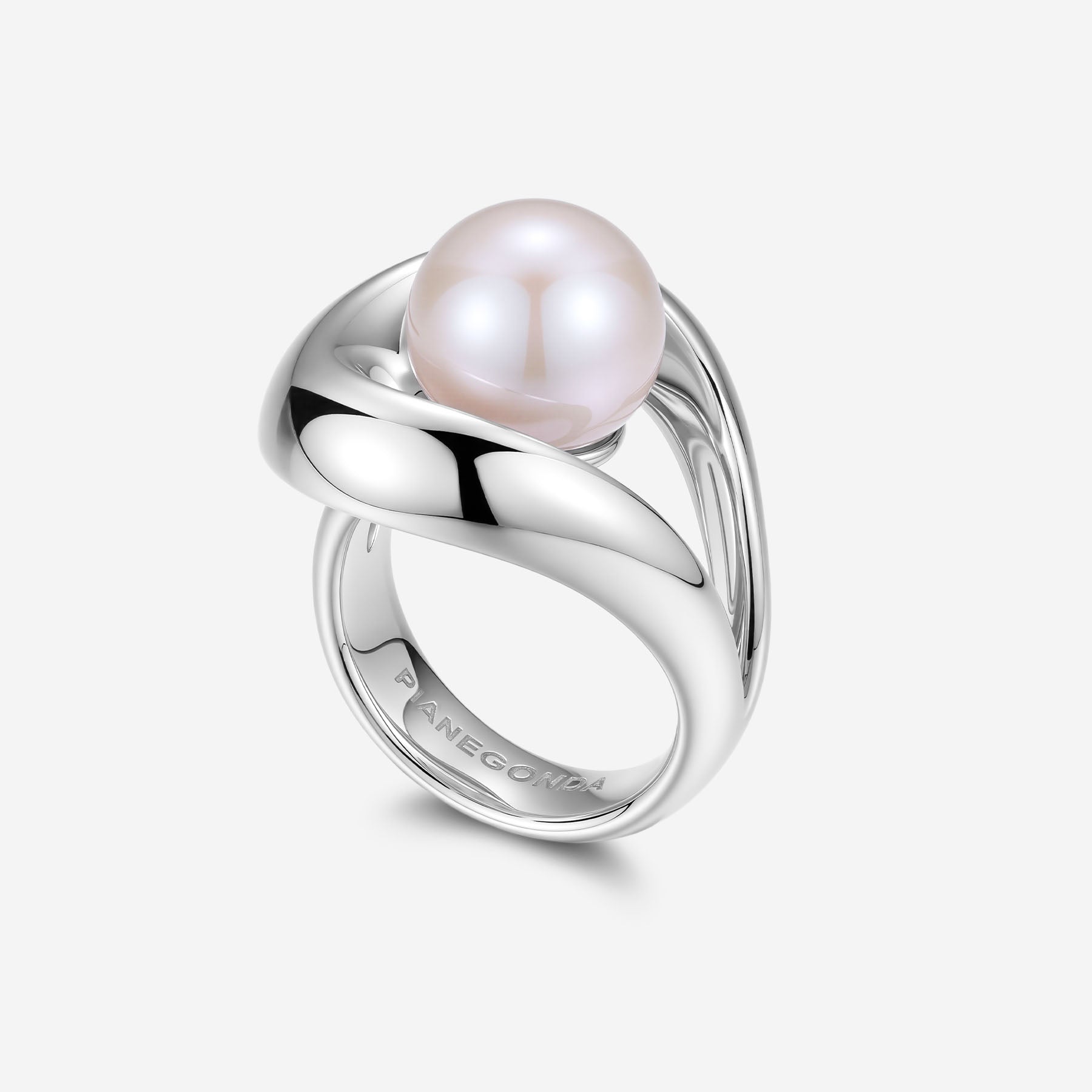 Pianegonda Ring with pearl - TECUM - 925‰ Sterling silver