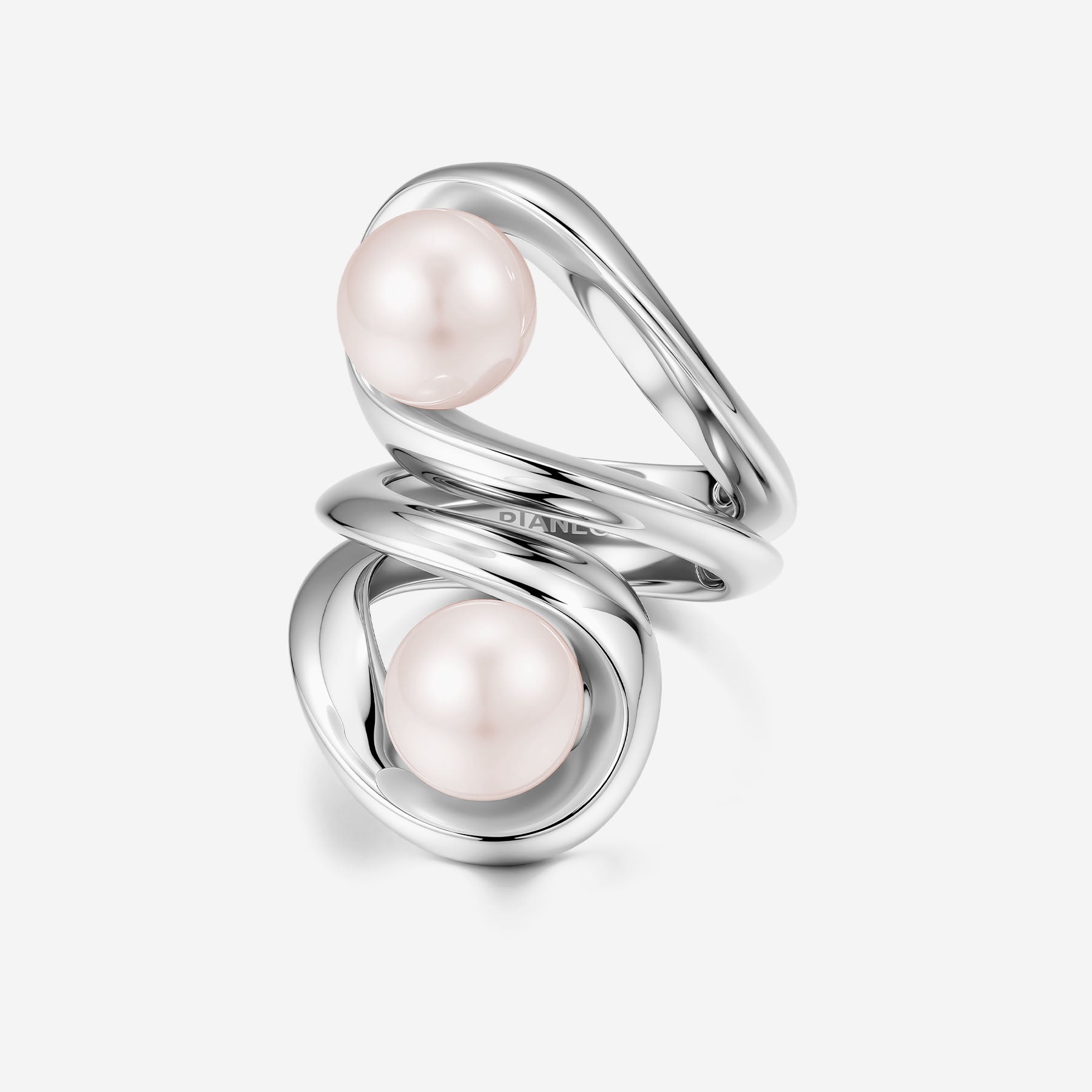 Pianegonda Contrariè ring with pearls - View 2
