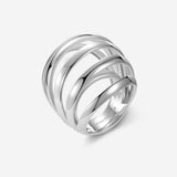 Pianegonda Multi-string ring - TECUM - 925‰ Sterling silver