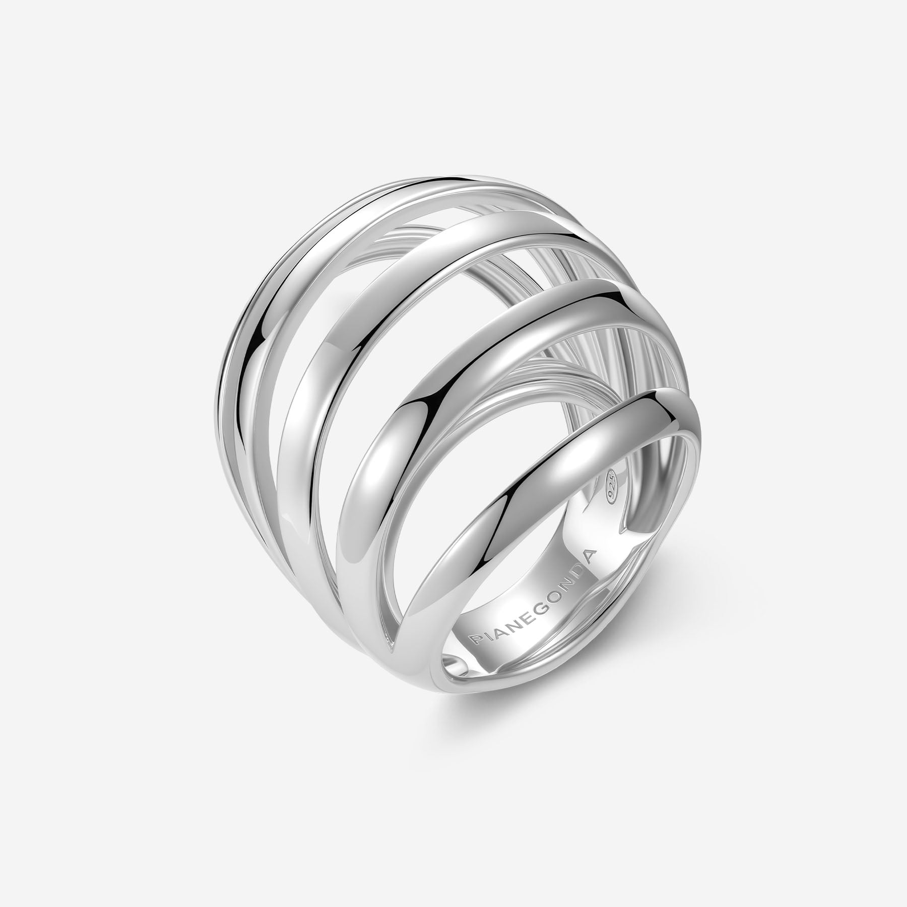 Pianegonda Multi-string ring - TECUM - 925‰ Sterling silver