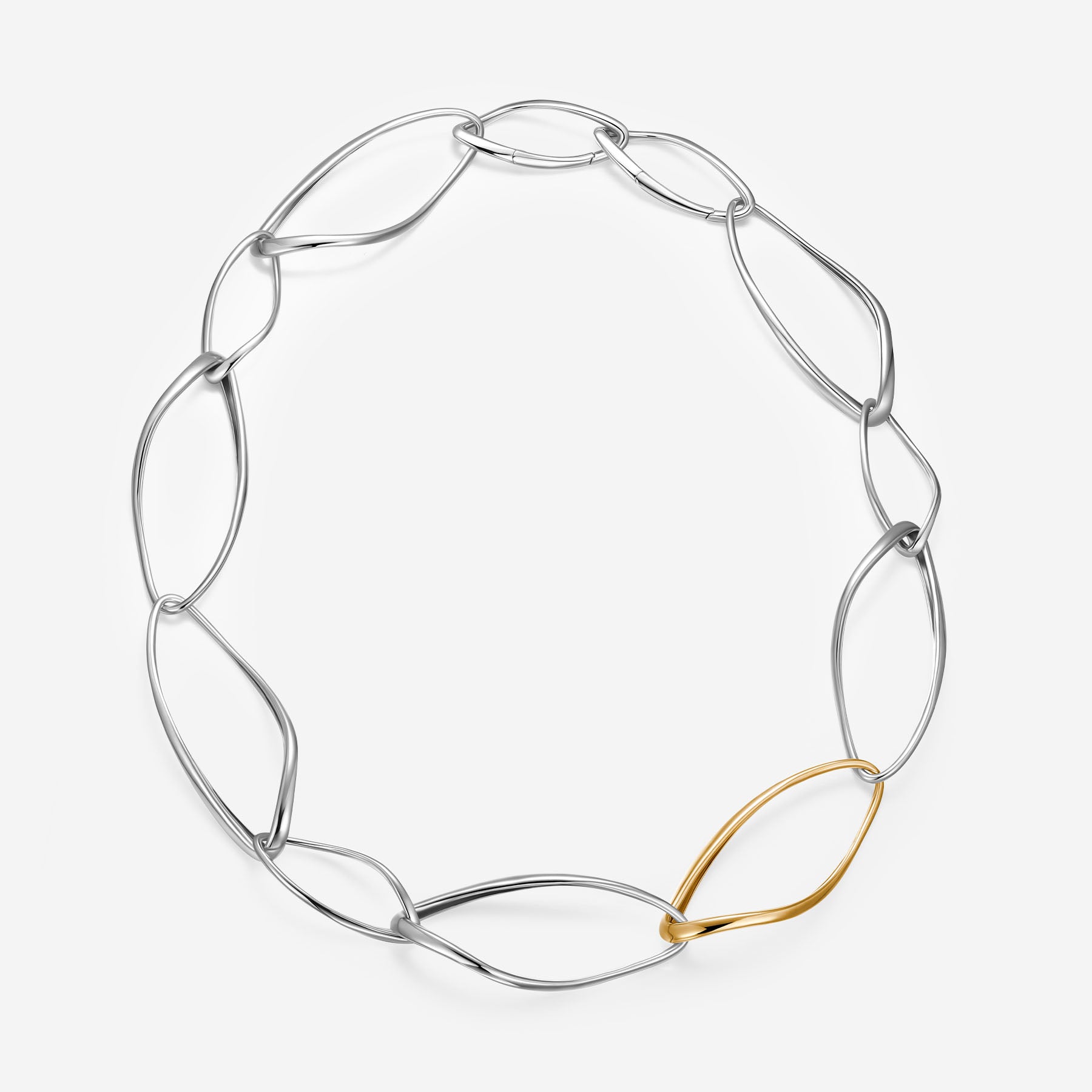 Pianegonda Short chain necklace - CONVERSUS - 925‰ Sterling silver, 9 kt Gold