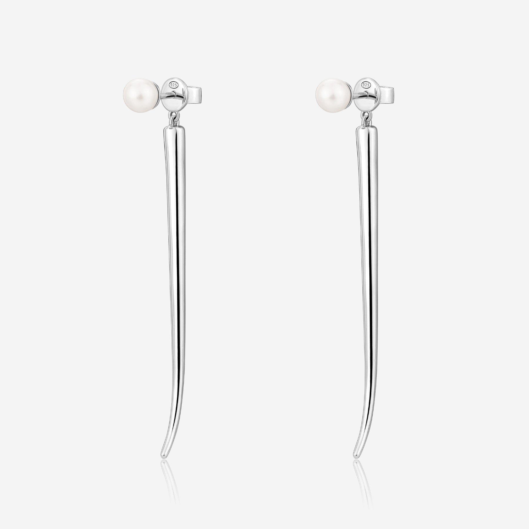 Pianegonda Pendant Earrings with natural pearls - CUSPIS - 925‰ Sterling silver
