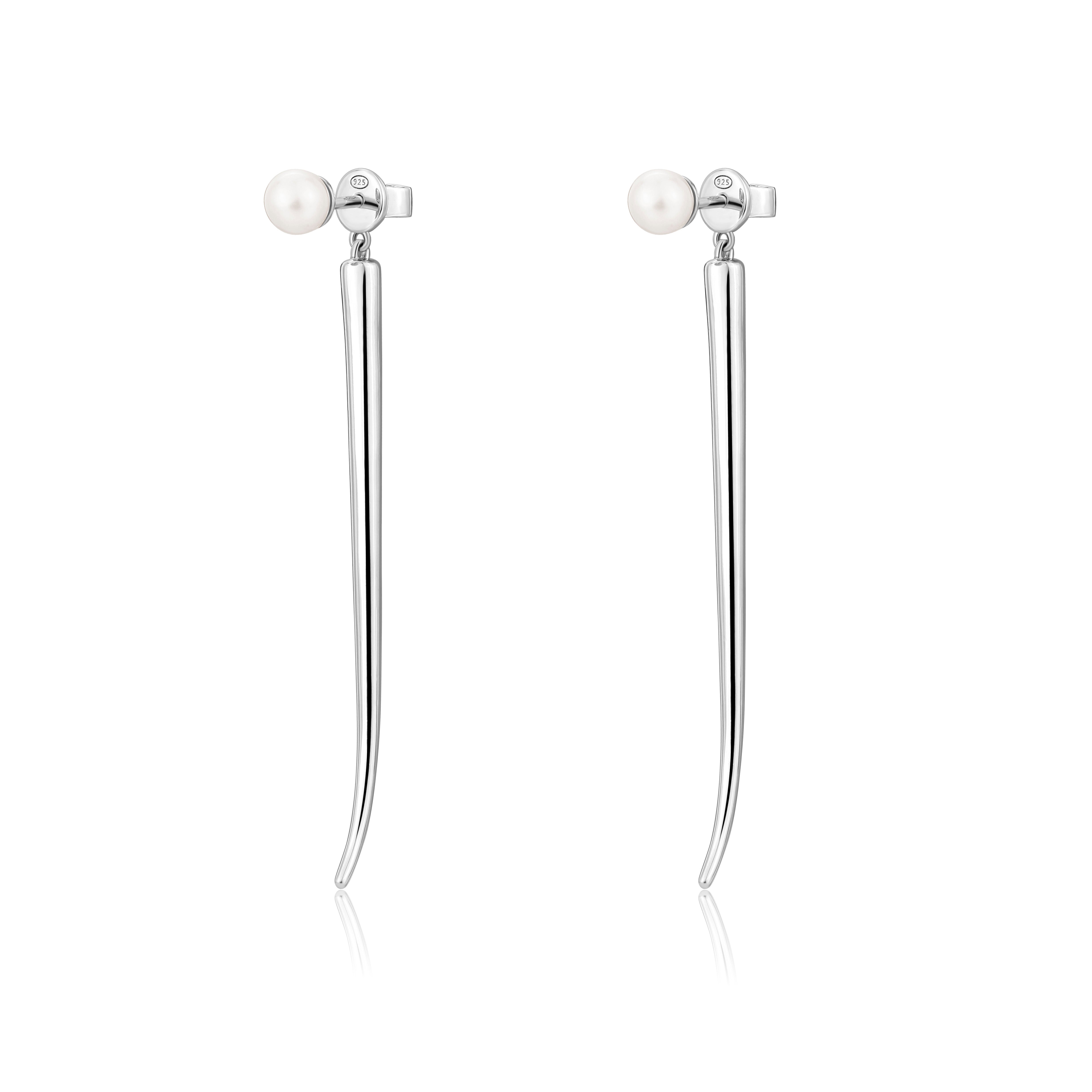 Pianegonda Pendant Earrings with natural pearls - View 5