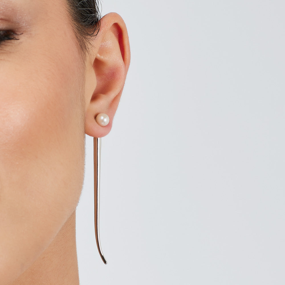 Pianegonda Pendant Earrings with natural pearls - View 3