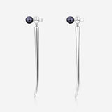 Pianegonda Pendant Earrings with natural pearls - CUSPIS - 925‰ Sterling silver