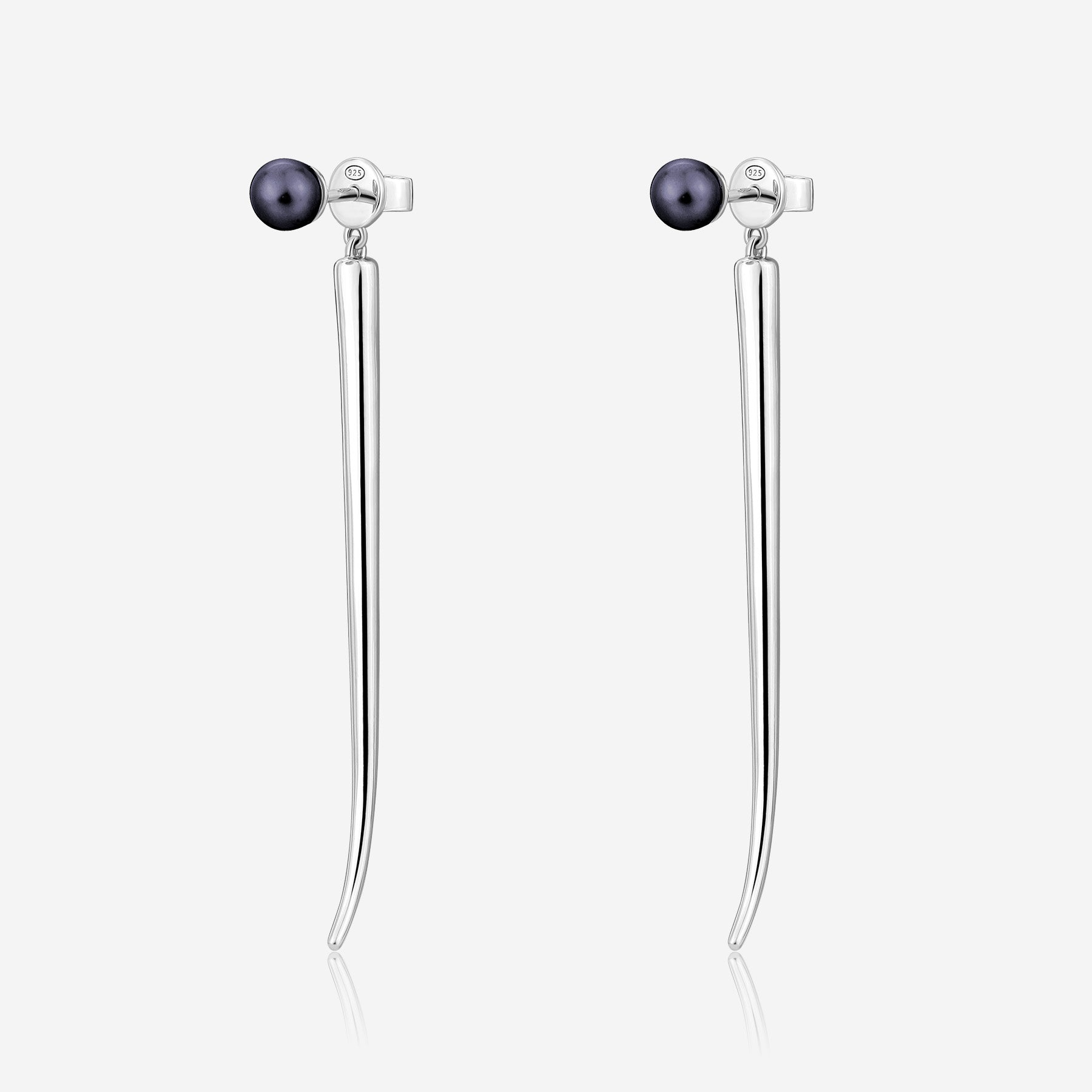 Pianegonda Pendant Earrings with natural pearls - CUSPIS - 925‰ Sterling silver