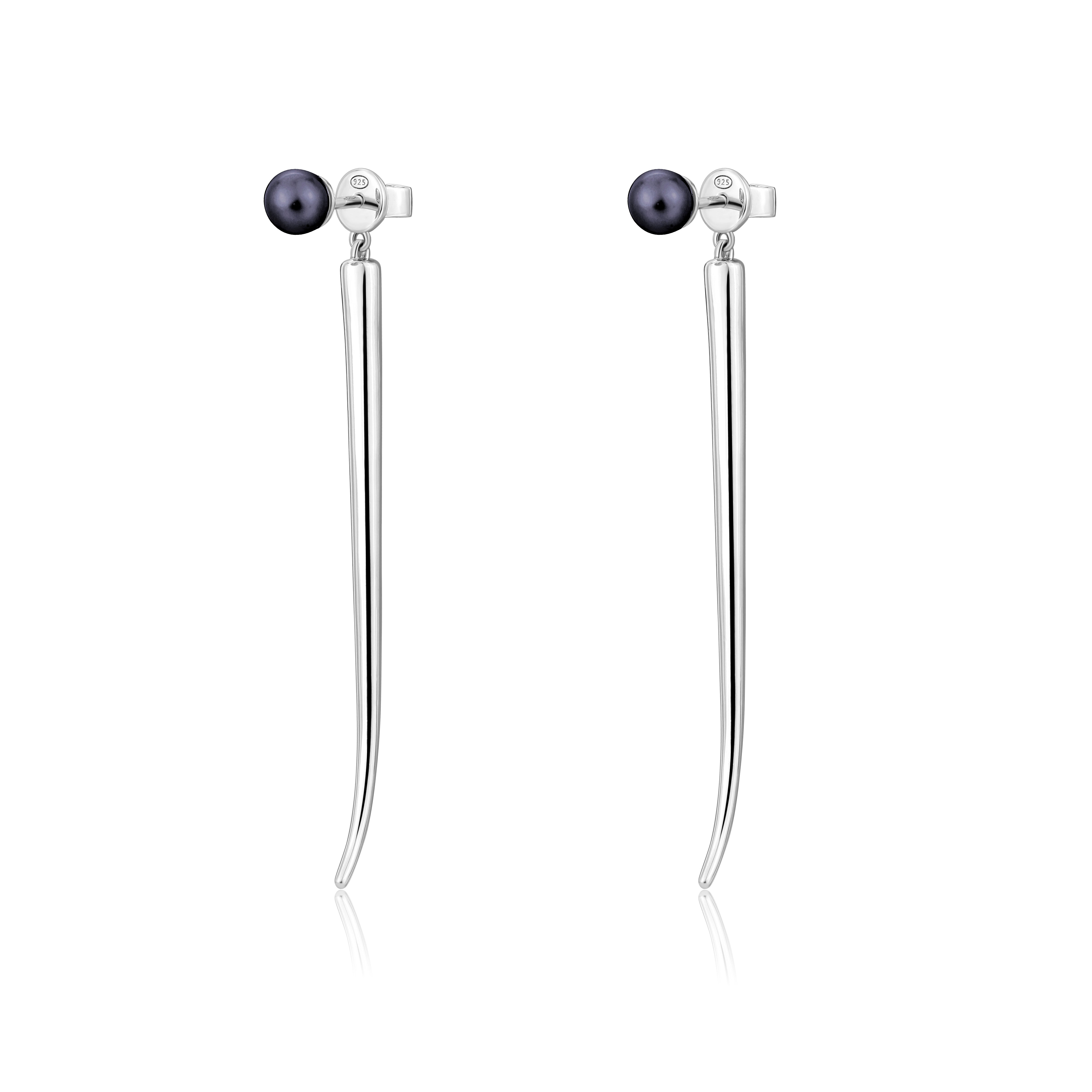 Pianegonda Pendant Earrings with natural pearls - View 5