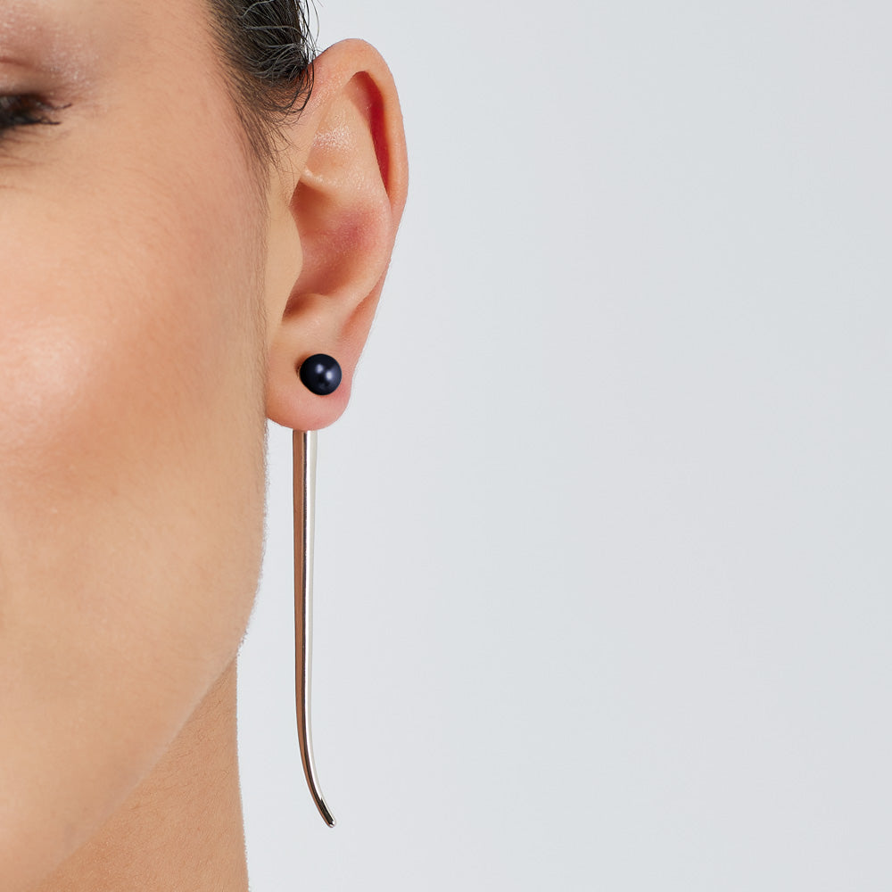 Pianegonda Pendant Earrings with natural pearls - View 3