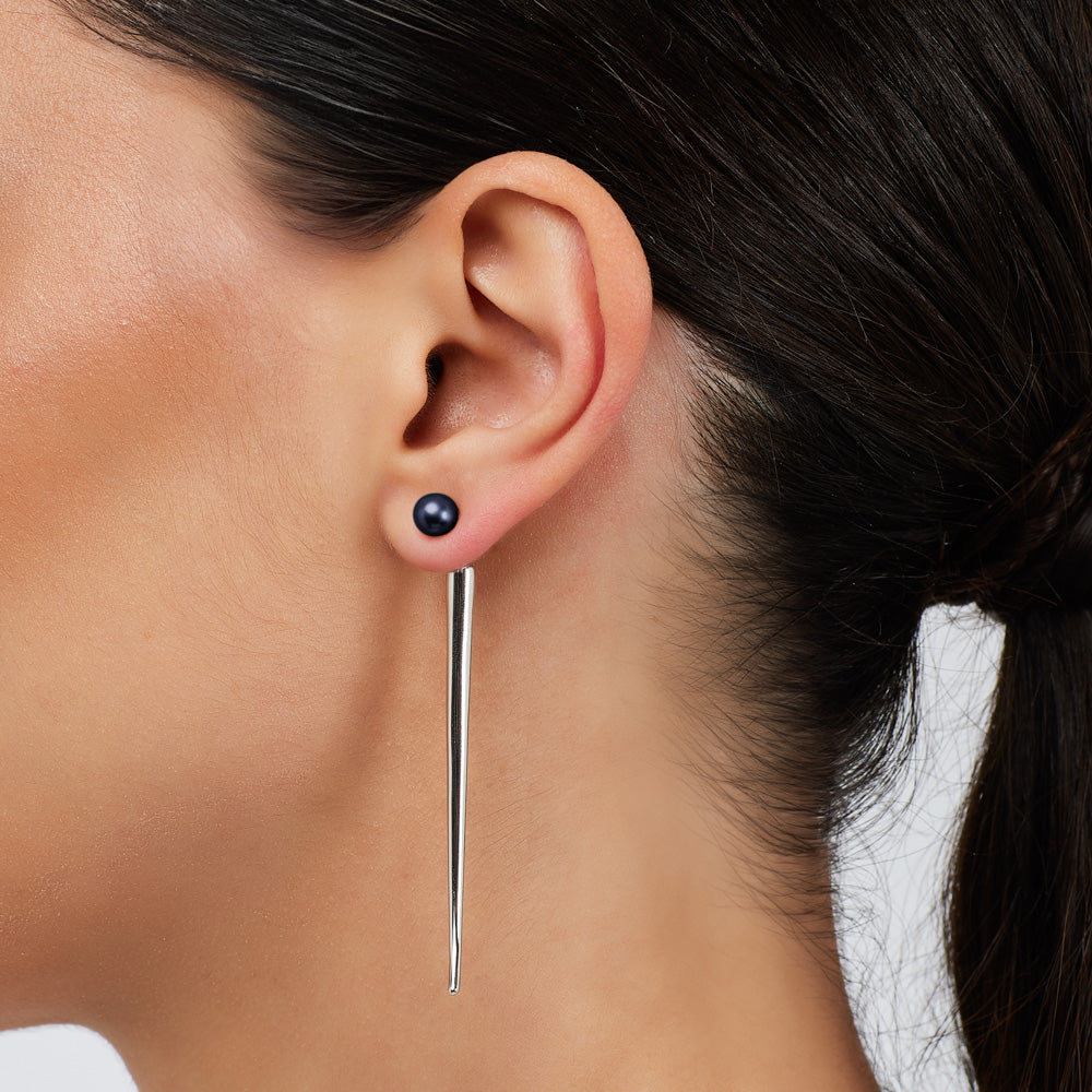 Pianegonda Pendant Earrings with natural pearls - View 4
