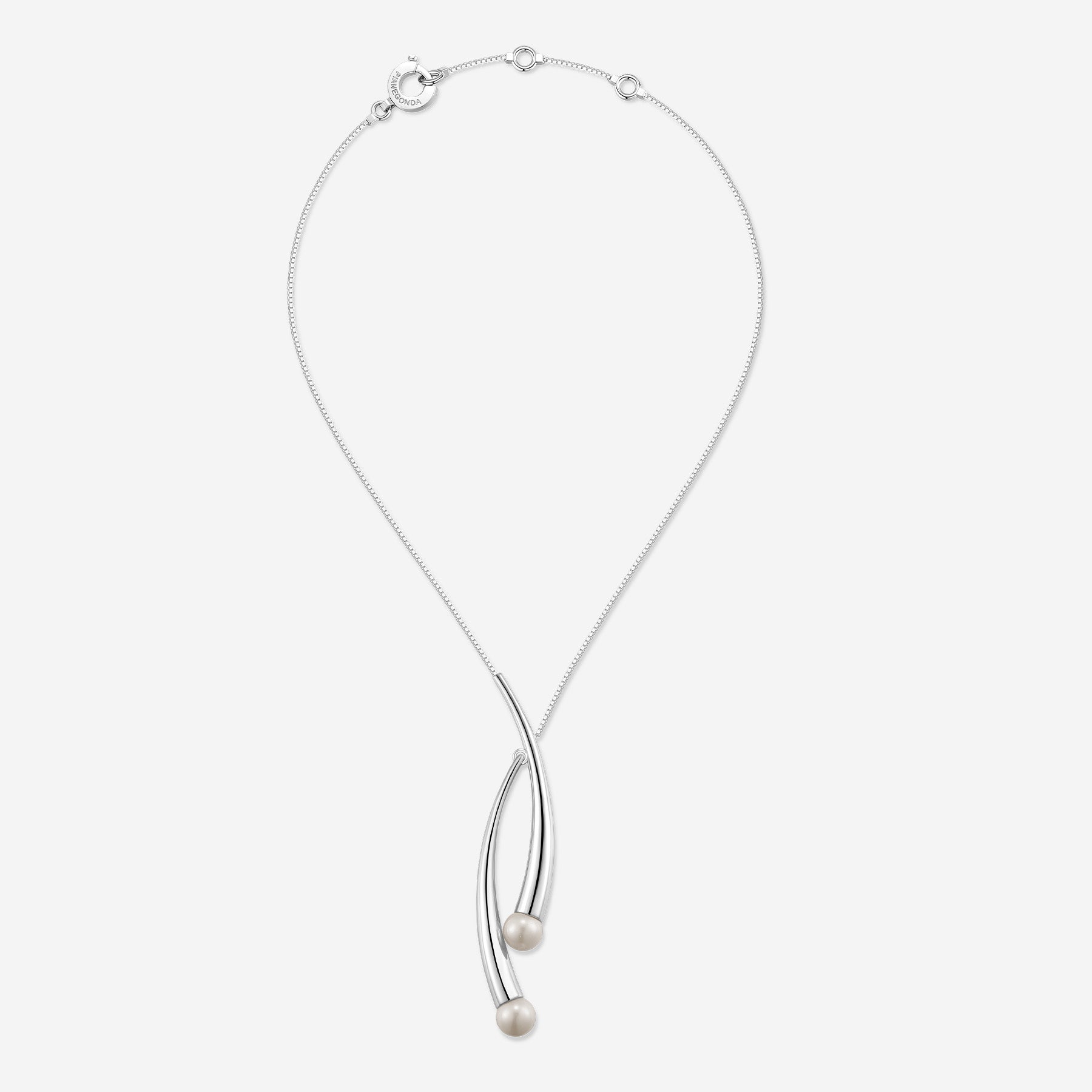 Pianegonda Necklace with natural pearls - CUSPIS - 925‰ Sterling silver
