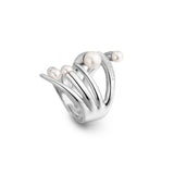Pianegonda Band ring with natural pearls - View 4