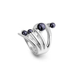 Pianegonda Band ring with natural pearls - View 4