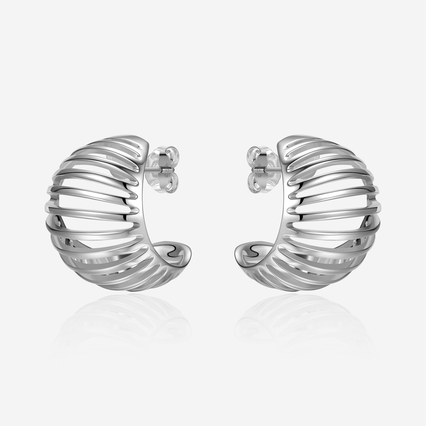 Pianegonda stud earring - DORIFORA - 925‰ Sterling silver