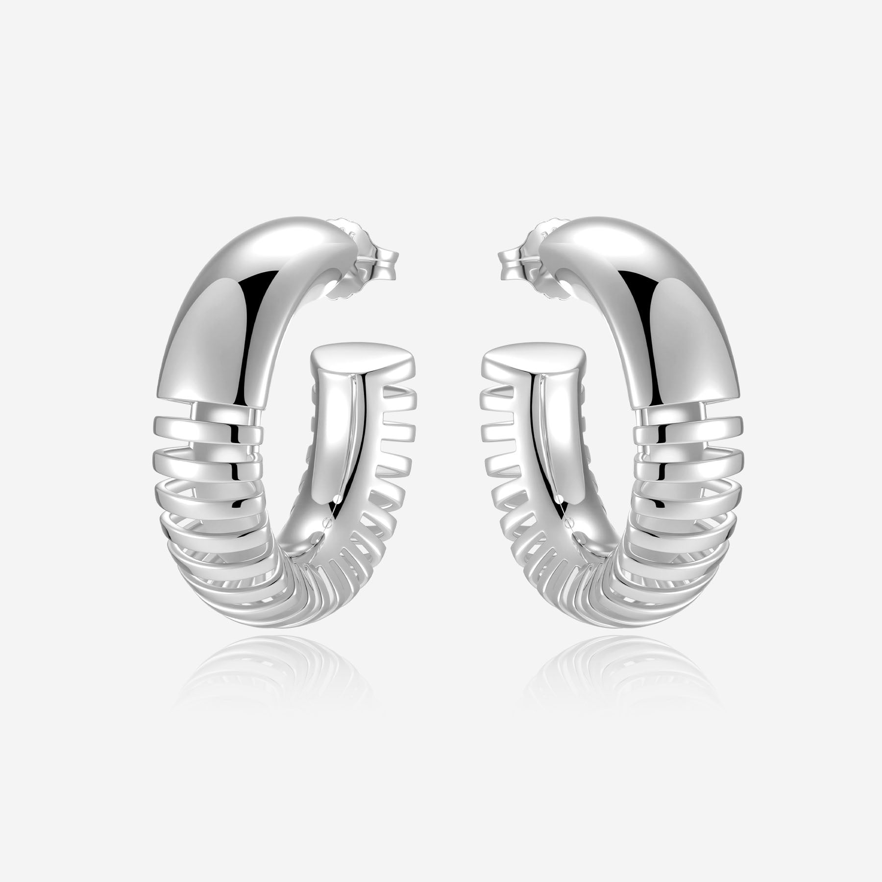 Pianegonda Hoop Earrings - DORIFORA - 925‰ Sterling silver