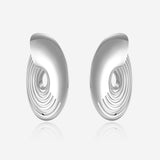 Pianegonda Half-hoop stud earrings - DORIFORA - 925‰ Sterling silver
