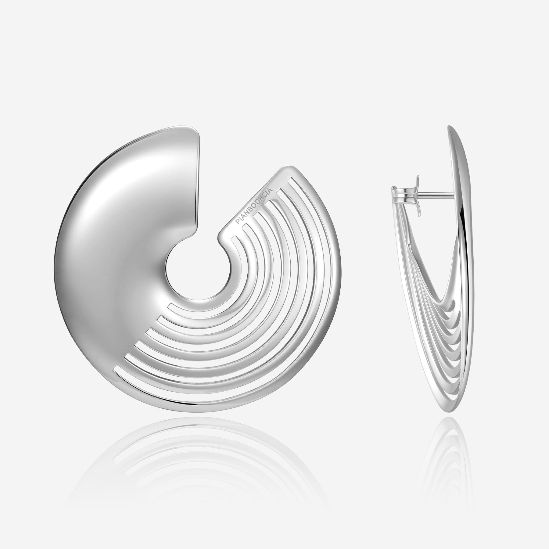 Pianegonda Half-hoop stud earrings - View 2