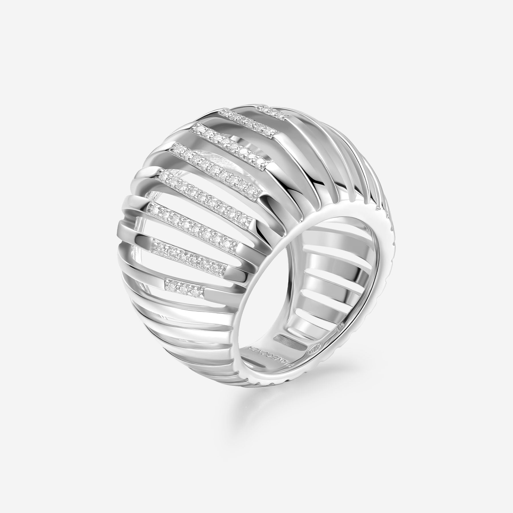 Pianegonda Wide band ring - DORIFORA - 925‰ Sterling silver