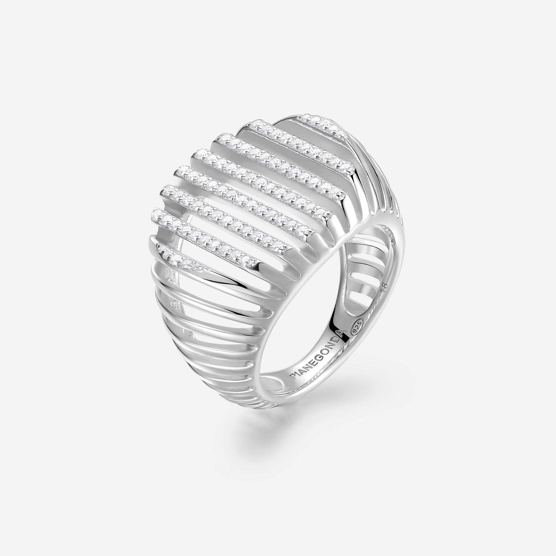 Pianegonda Chevalier ring - DORIFORA - 925‰ Sterling silver
