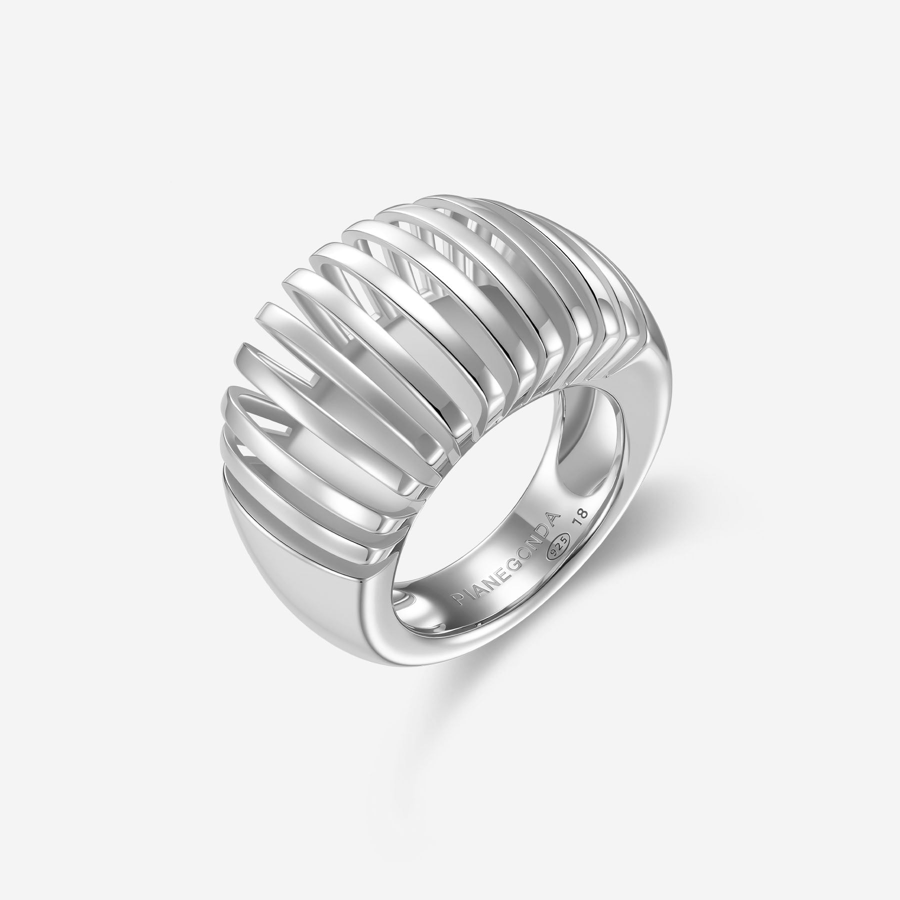 Pianegonda Three-dimensional ring - DORIFORA - 925‰ Sterling silver