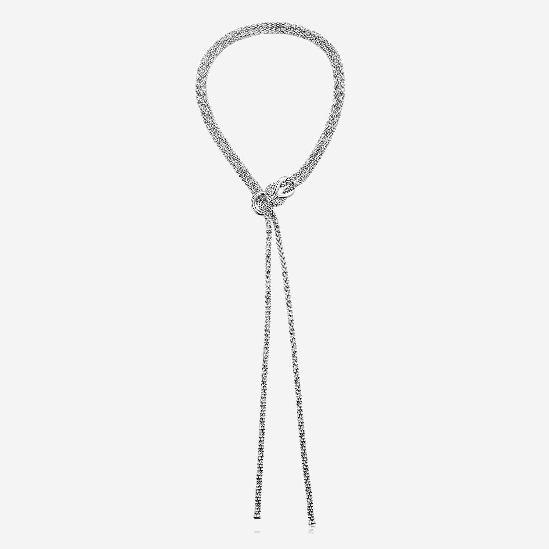 Pianegonda Long double twist necklace - FOEDUS - 925‰ Sterling silver