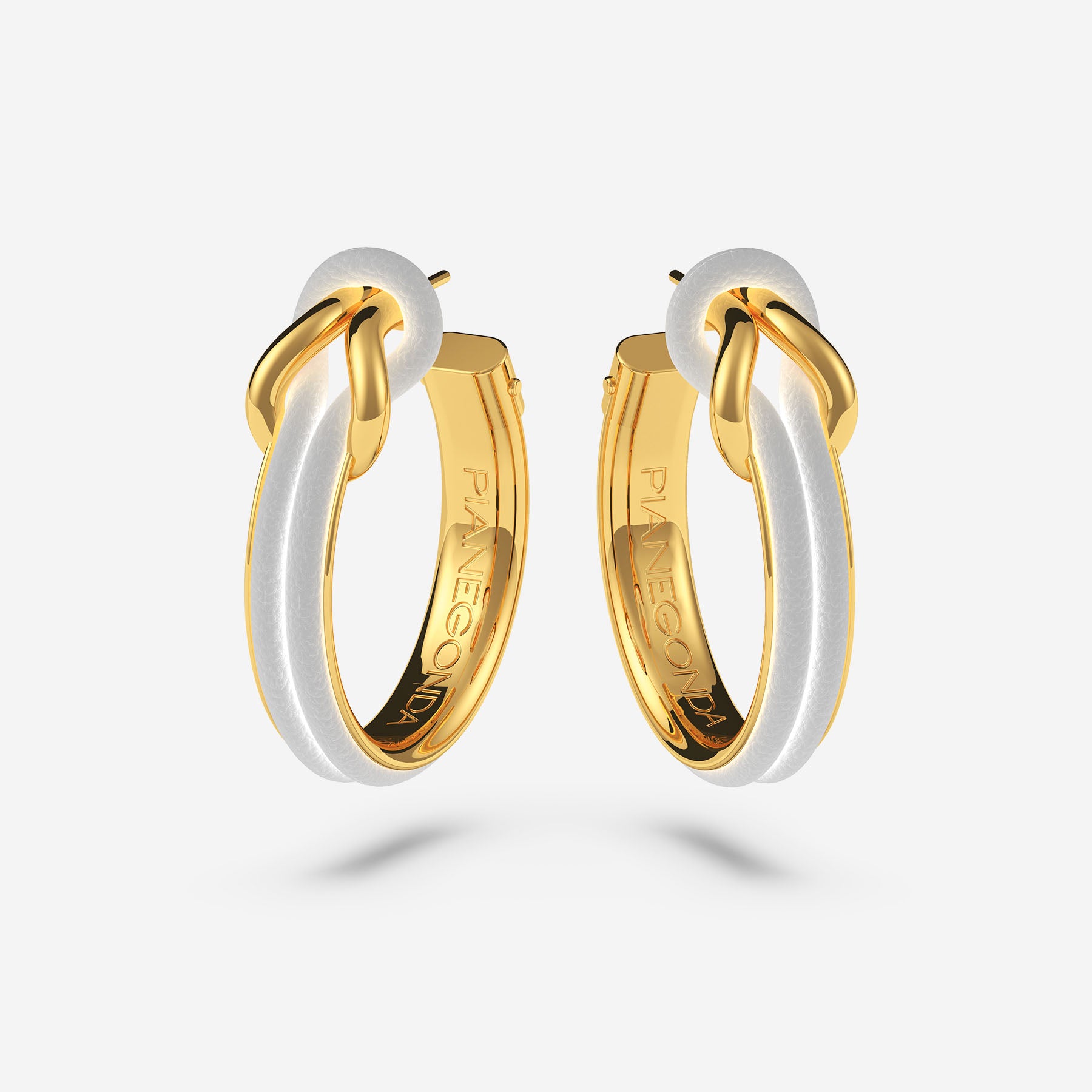 Pianegonda Hoop Earrings - FOEDUS - 925‰ Sterling silver, Gold Plating