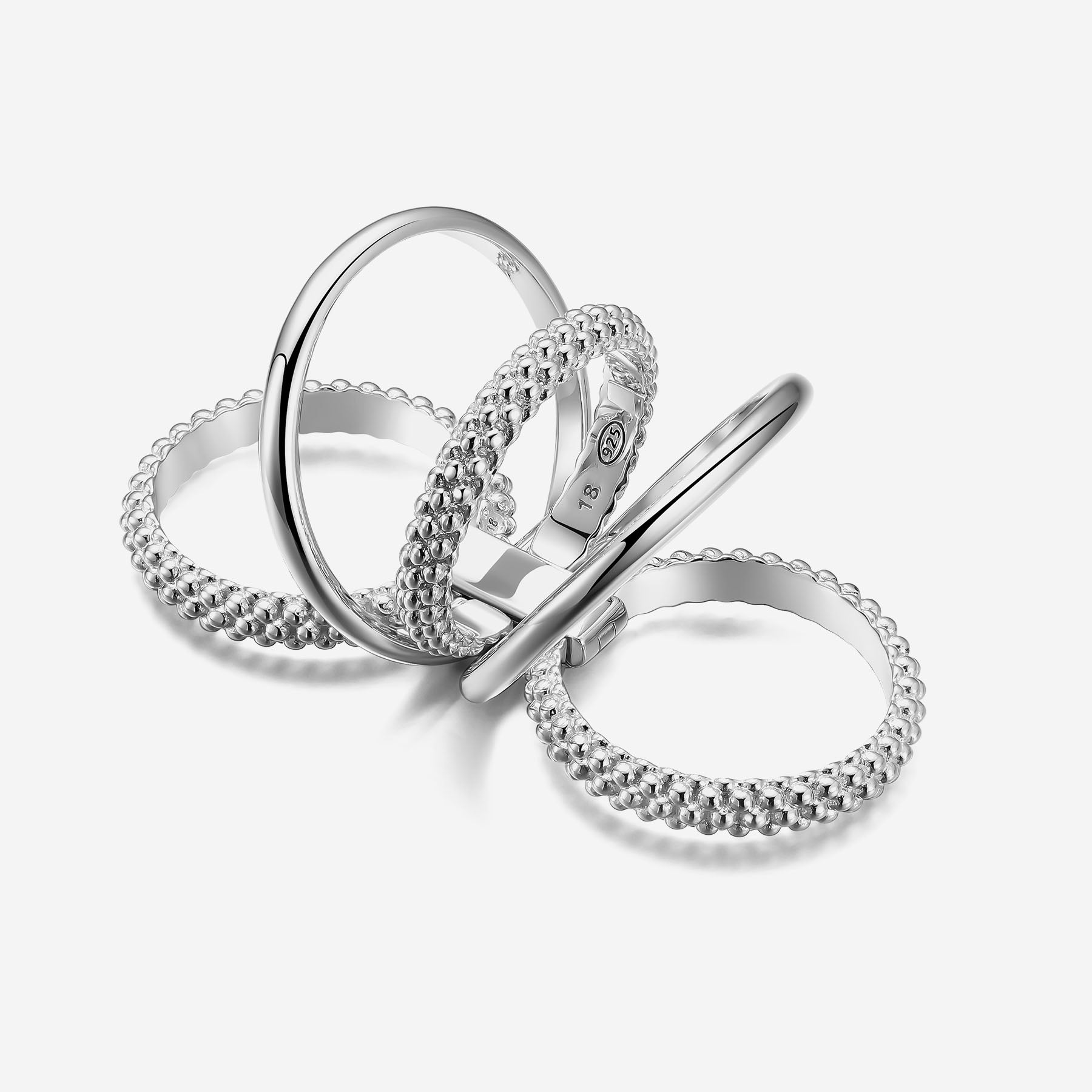 Pianegonda Multiple ring - FOEDUS - 925‰ Sterling silver