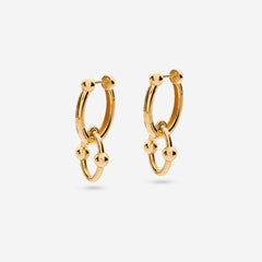 Pianegonda Life double hoop earrings - ASSOLUTO GOLD - 18 kt Gold