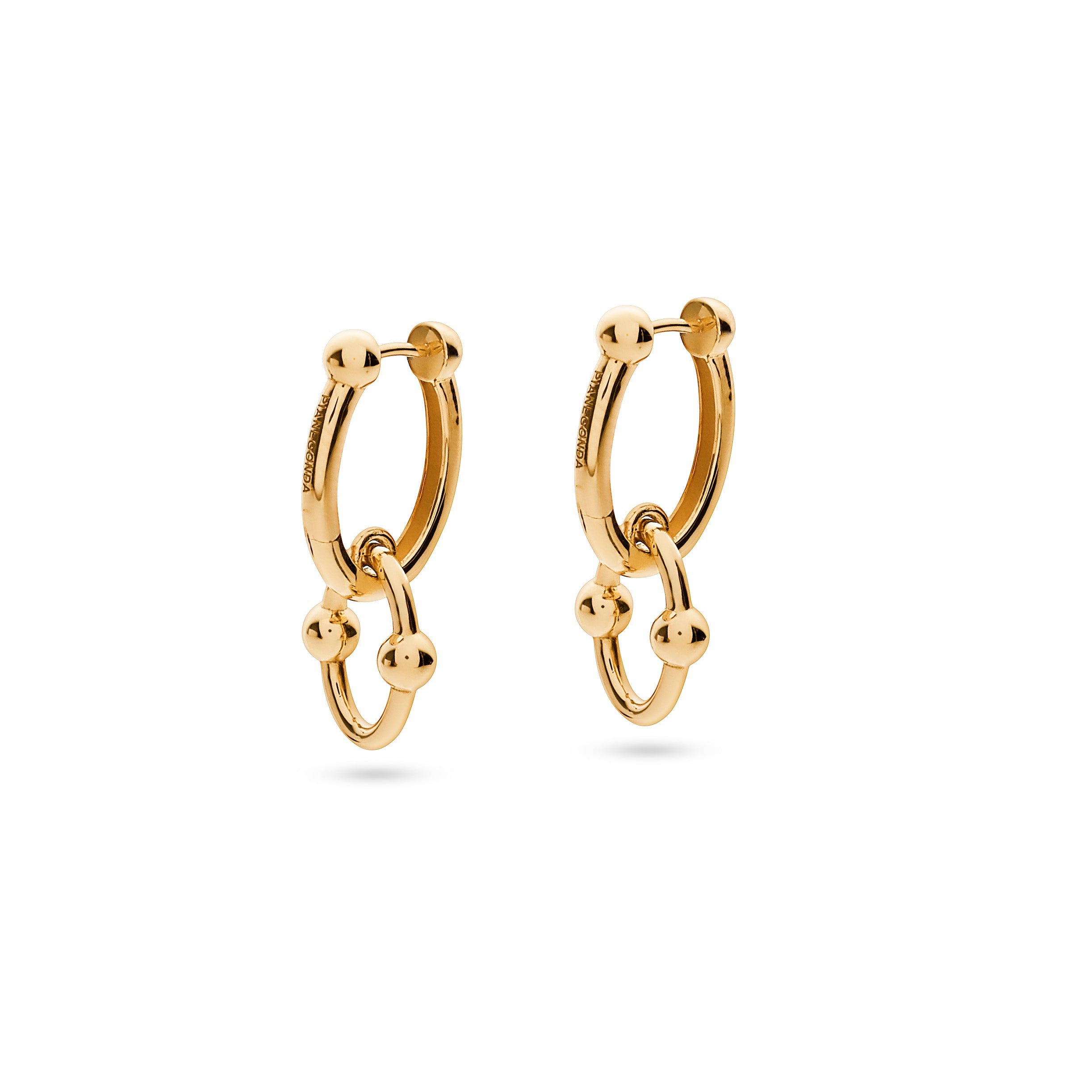 Pianegonda Life double hoop earrings - View 4