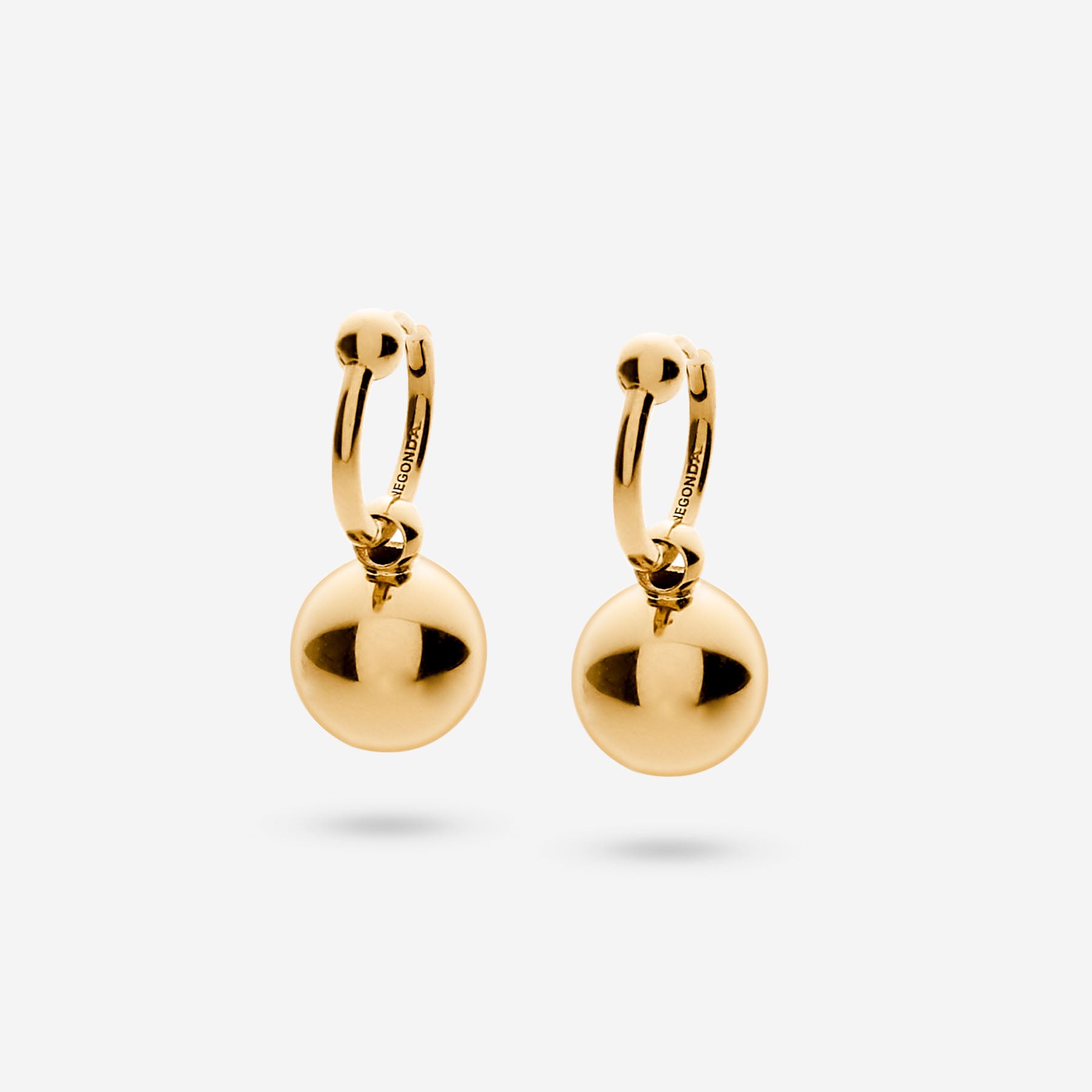 Pianegonda Love hoop earrings - ASSOLUTO GOLD - 18 kt Gold