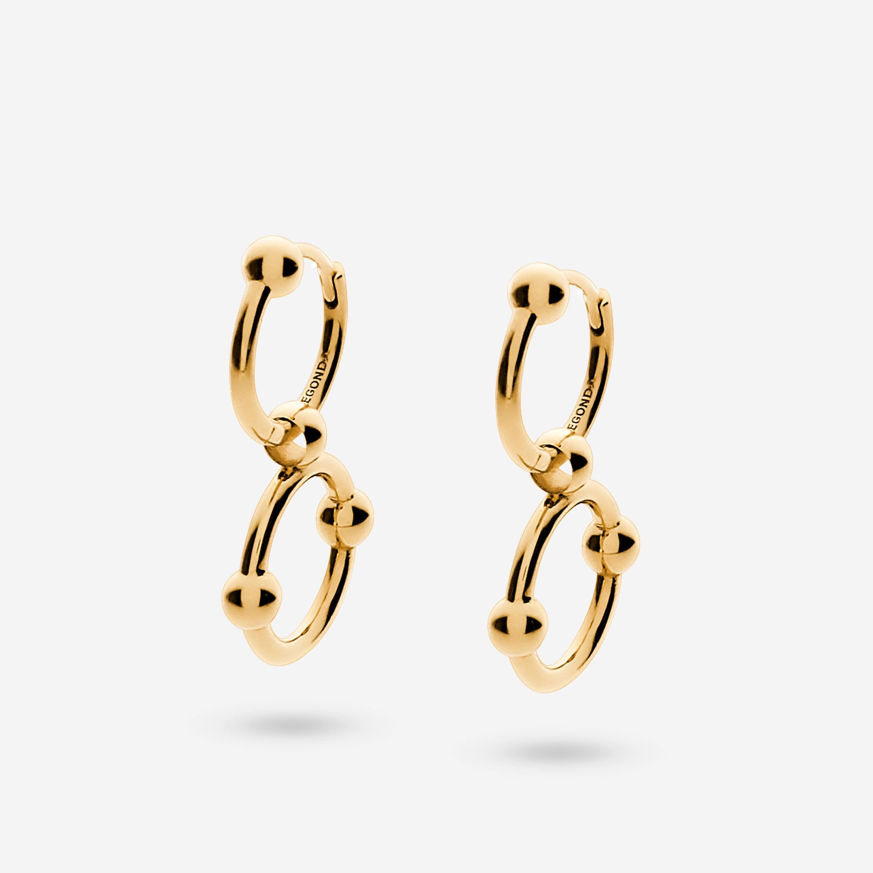 Pianegonda Infinity hoop earrings - ASSOLUTO GOLD - 18 kt Gold