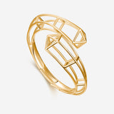 Pianegonda Contrariè rigid bracelet - KOSMOS GOLD - 18 kt Gold