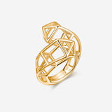 Pianegonda Contrariè ring - KOSMOS GOLD - 18 kt Gold