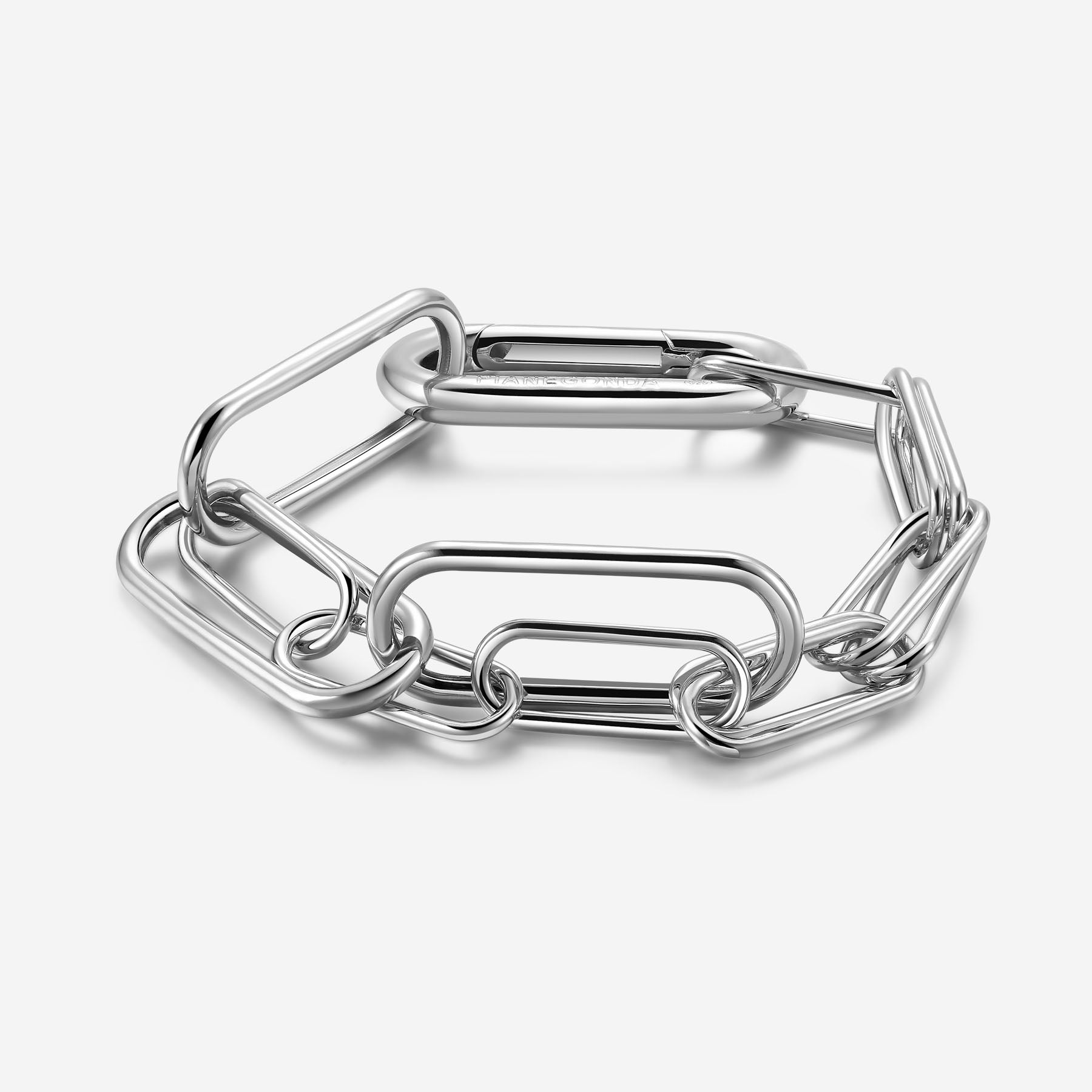 Pianegonda Double chain bracelet - VINCTUM - 925‰ Sterling silver