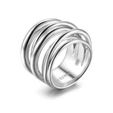 Pianegonda Braided multi-band ring - View 4