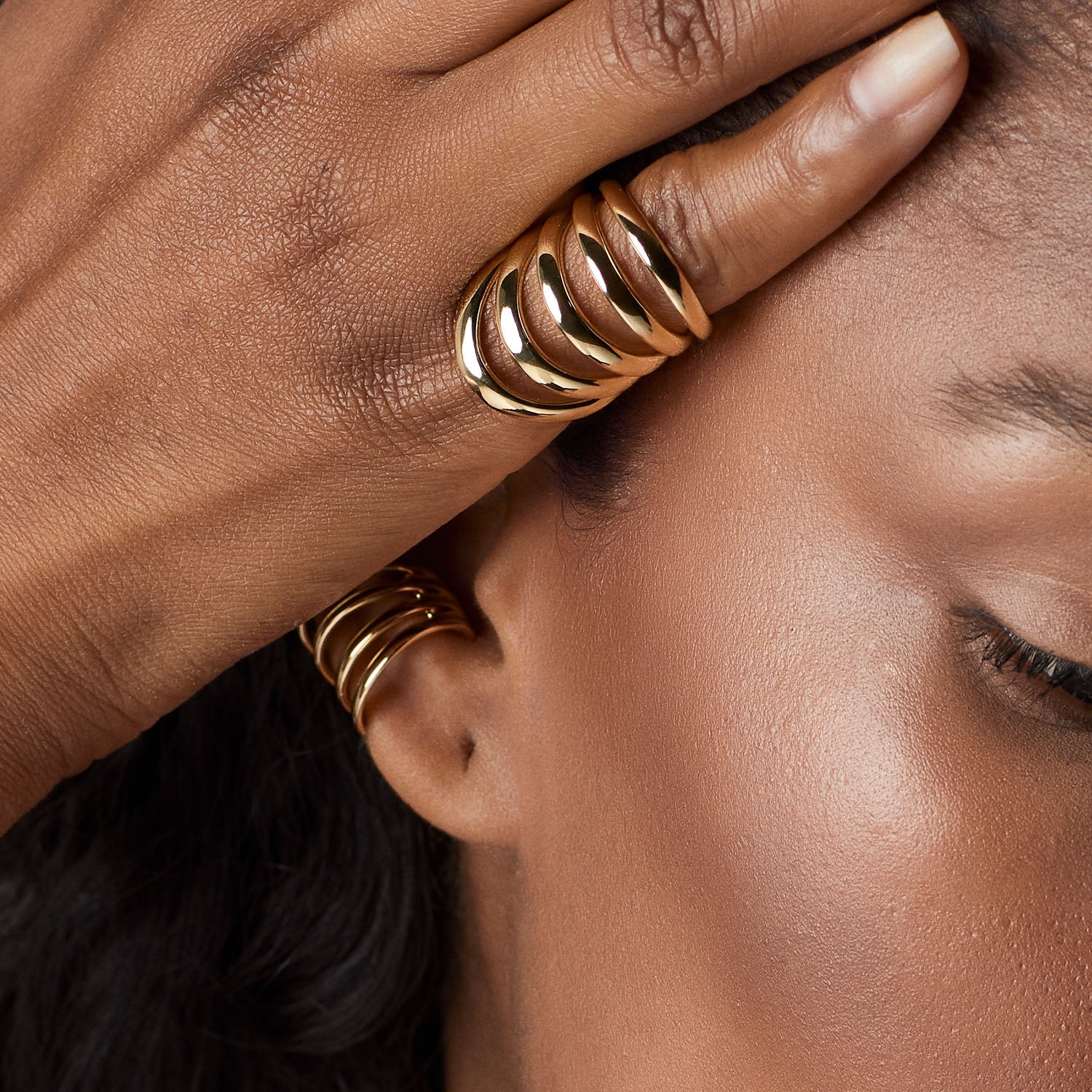 Pianegonda Four-band earcuff - View 4