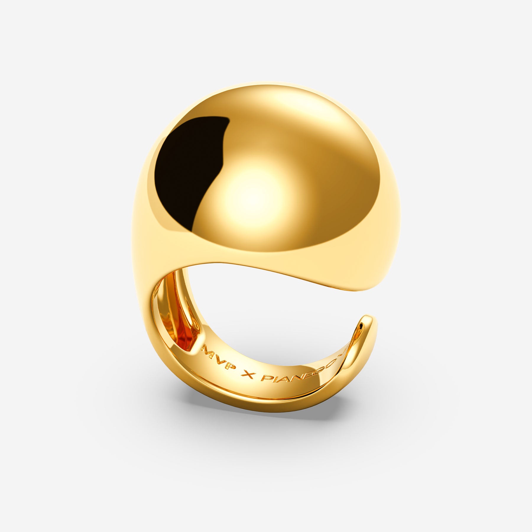 Pianegonda Spherical ring - MVP WARDROBE X PIANEGONDA - Brass, Gold Plating
