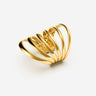 Pianegonda Six-band ring - MVP WARDROBE X PIANEGONDA - Brass, Gold Plating