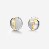 Pianegonda Buttons - IMPERFECTUM - 925‰ Sterling silver, 18 kt Gold Plating