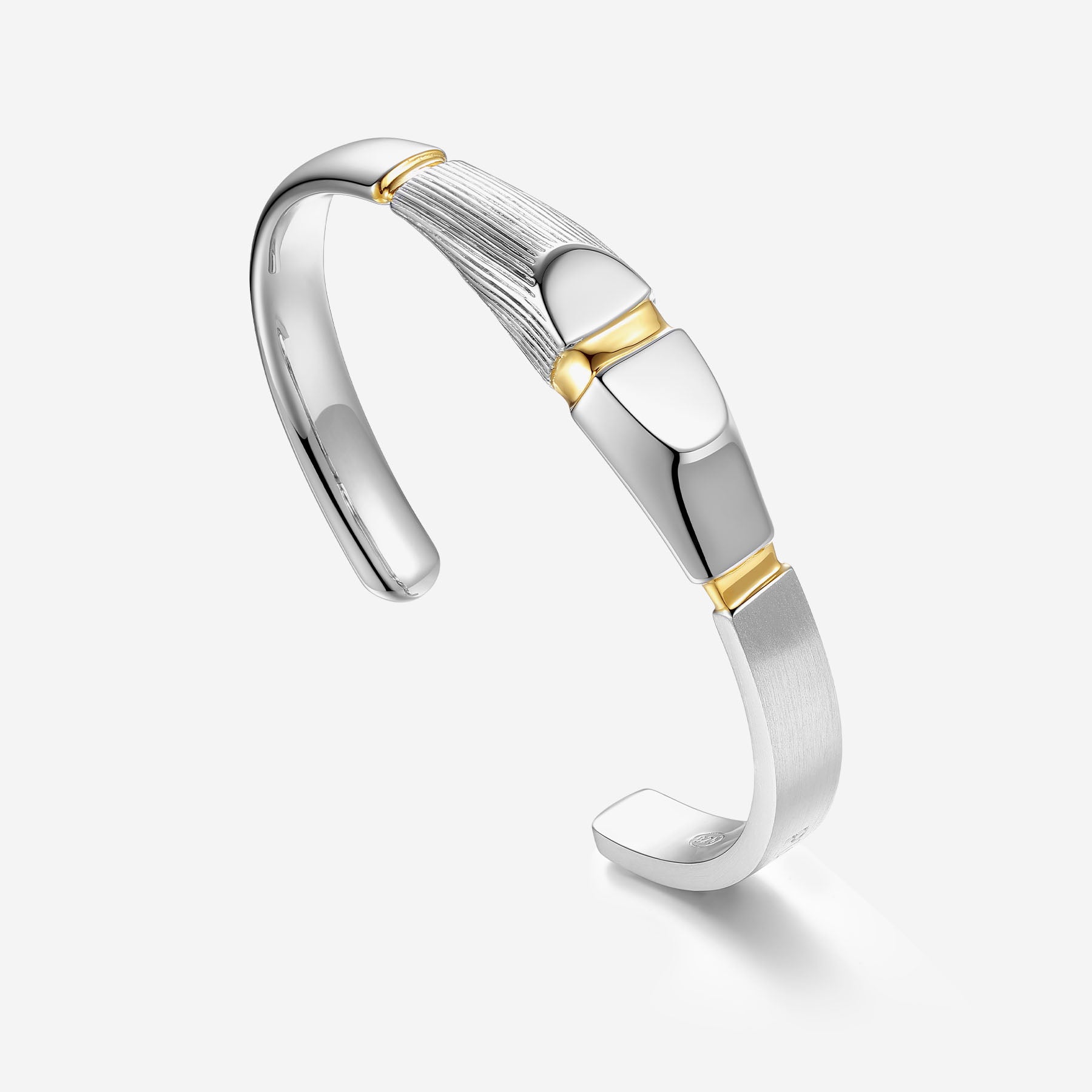 Pianegonda Rigid bracelet - IMPERFECTUM - 925‰ Sterling silver, Gold Plating