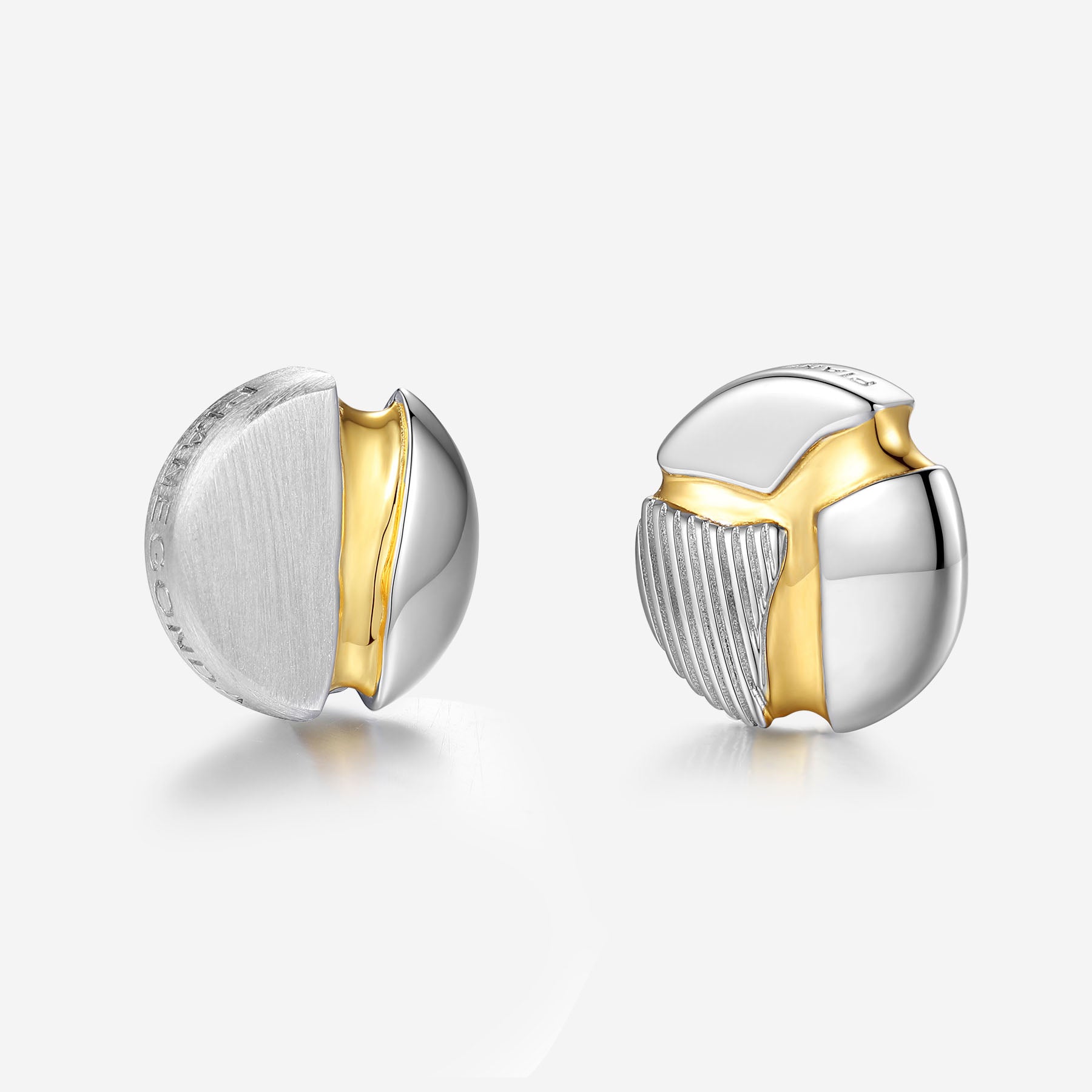 Pianegonda Stud earrings - IMPERFECTUM - 925‰ Sterling silver, Gold Plating