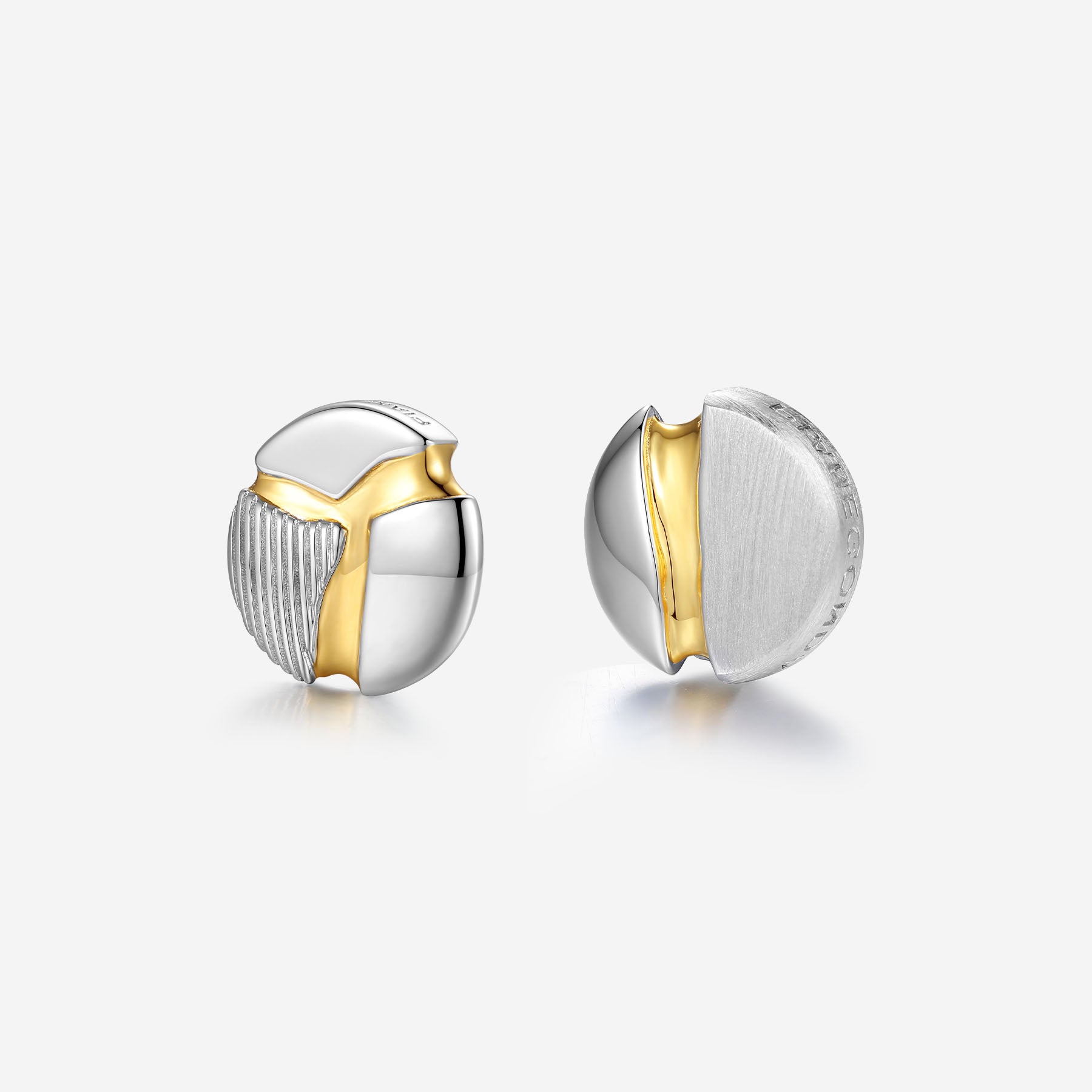 Pianegonda Stud earrings - IMPERFECTUM - 925‰ Sterling silver, Gold Plating