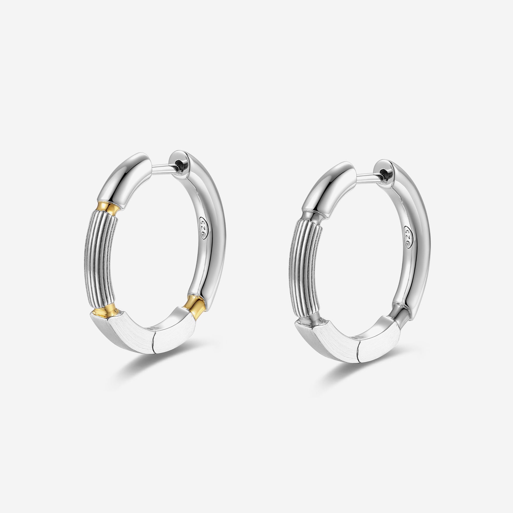 Pianegonda Hoop earrings - IMPERFECTUM - 925‰ Sterling silver, Gold Plating